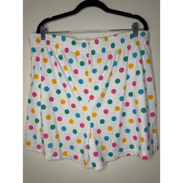 90s Karen Scott polka dot shorts- tagged M but measure bigger - Image 3