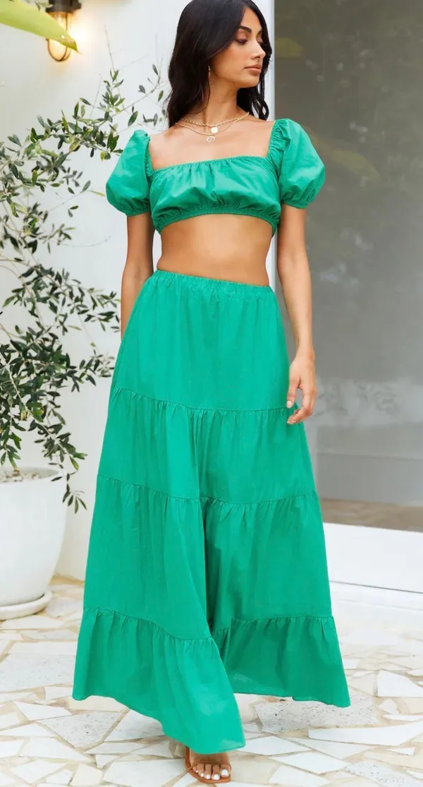 Hello Molly Matching Set - Top & Maxi Skirt - Image 3