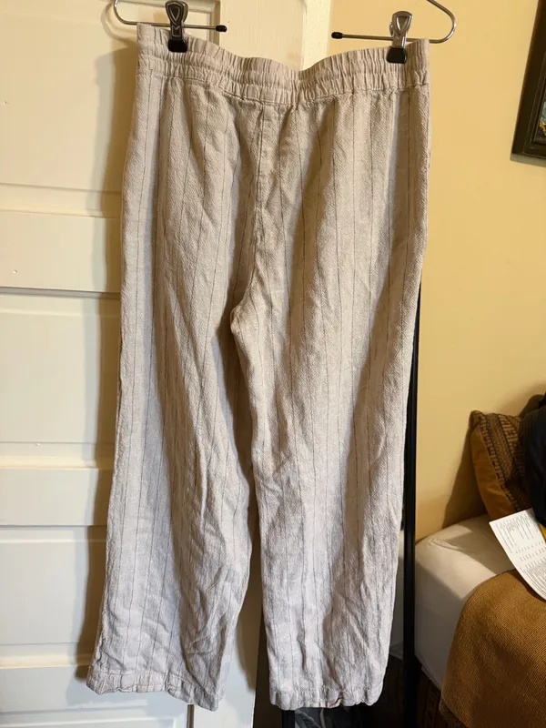 Linen Pants Tan - Image 2