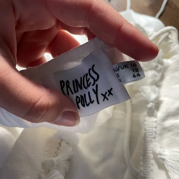 PRINCESS POLLY Fiorella Mini Dress White - Image 7