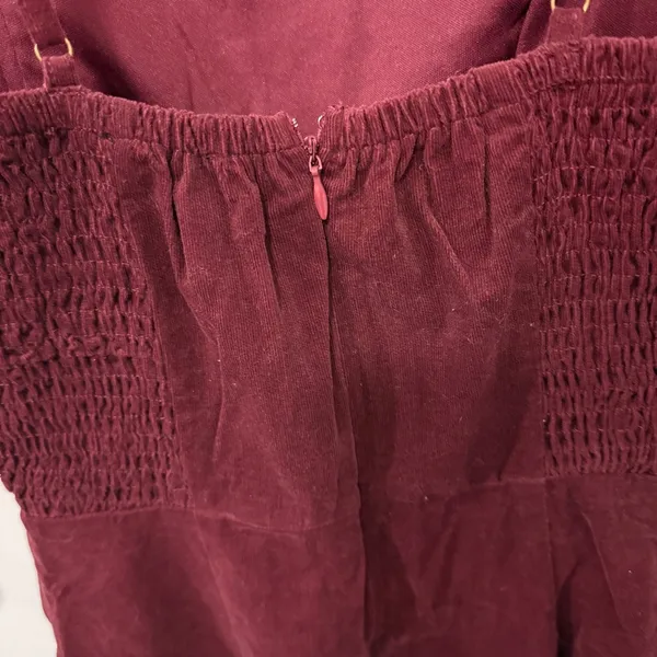 Lulus Red Corduroy Jumpsuit - Image 4