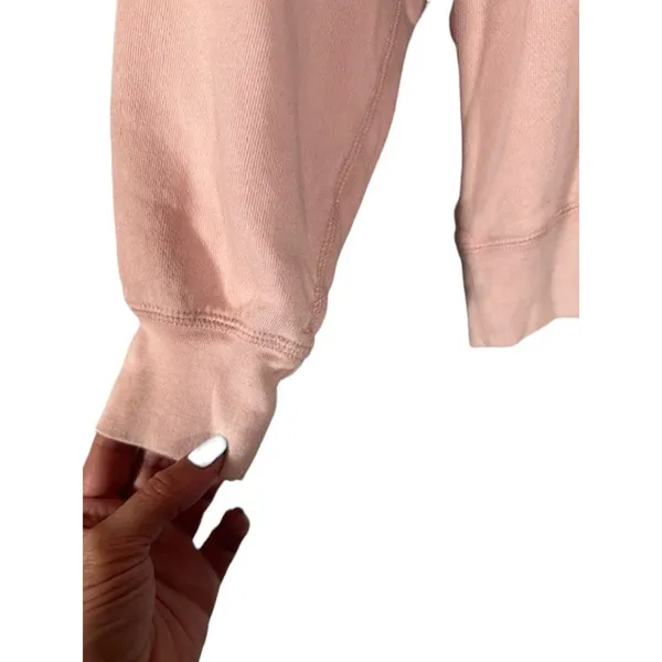 J. Crew Pink Long Sleeve Crew Neck Pullover Sweatshirt Women Sz M - Image 4