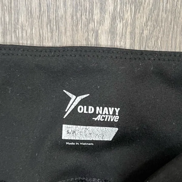 OLD NAVY Women’s ACTIVE Black Workout Running Leggings "Do Work" Pants Size S - Image 3