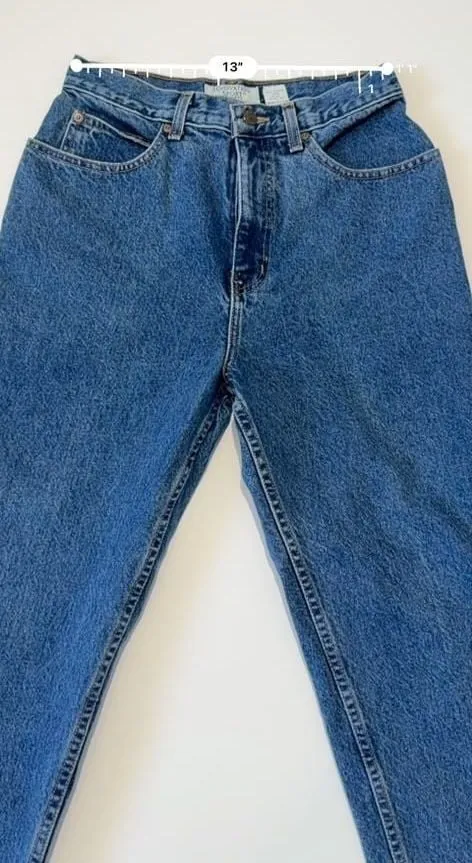 Innovation Sport Petites Vintage High-Waisted Relaxed Tapered Leg Jeans 10P - Image 3