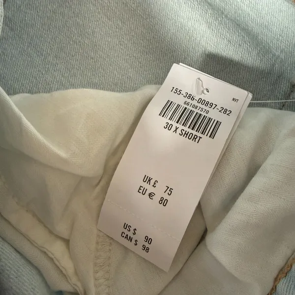 Abercrombie & Fitch Curve Love High Rise 90s Relaxed Jean Size 30 - Image 6