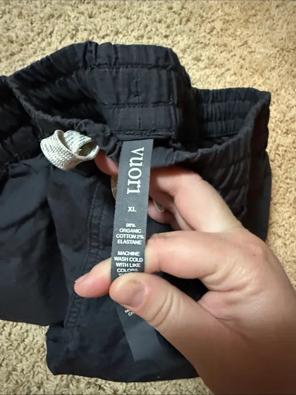 Vuori Navy Athletic Shorts with White Drawstring - Image 3