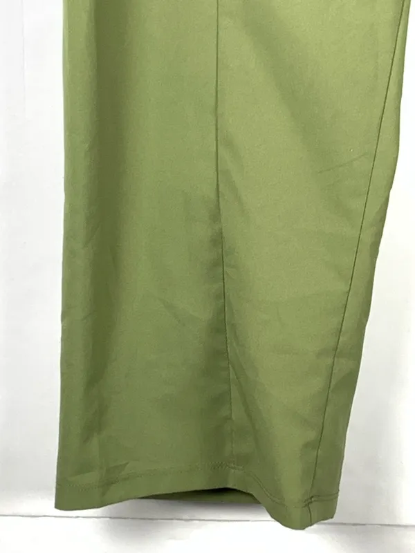 Reel Legends Olive Green Wide-Leg Crop Pants - Image 7