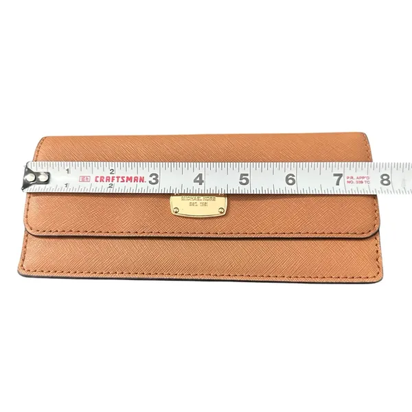 Michael Kors Tan Saffiano Leather Wallet - Excellent Condition, ~8"‎ - Image 4