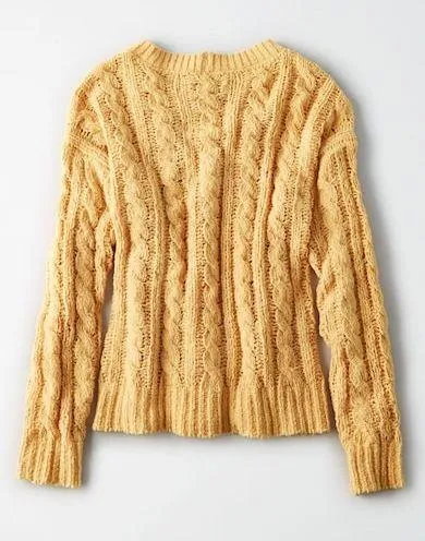 American Eagle Impossibly Soft Cable Knit Sweater - Image 4