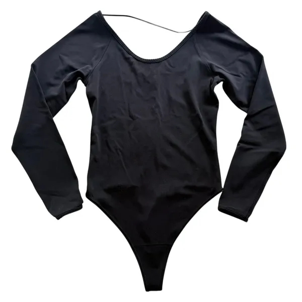 Lululemon Full Freedom Bodysuit Black Size 4 Nulu Thong Long Sleeve One Piece - Image 2