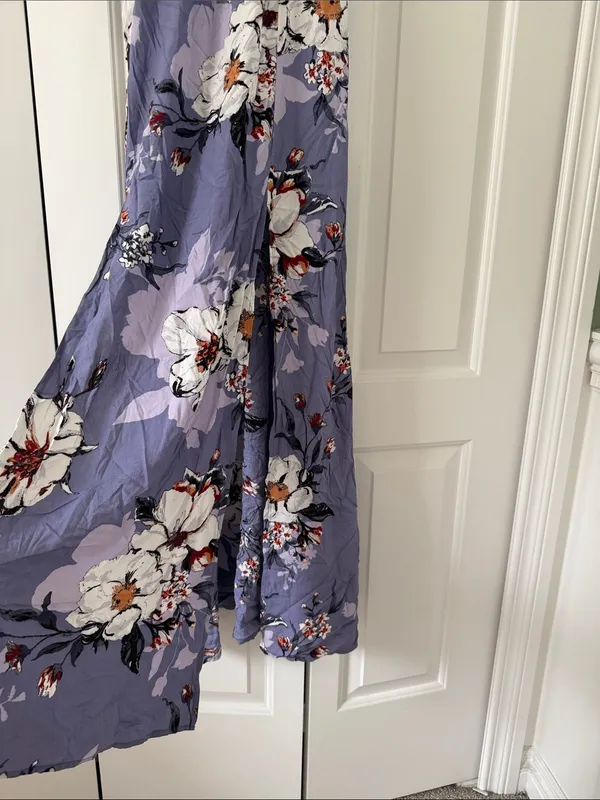 Altar'd State Lavender Floral Halter Maxi Dress - Image 5