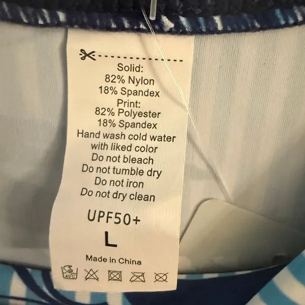 Attract Sports Swim Top Women's Large Blue NWT - Image 3