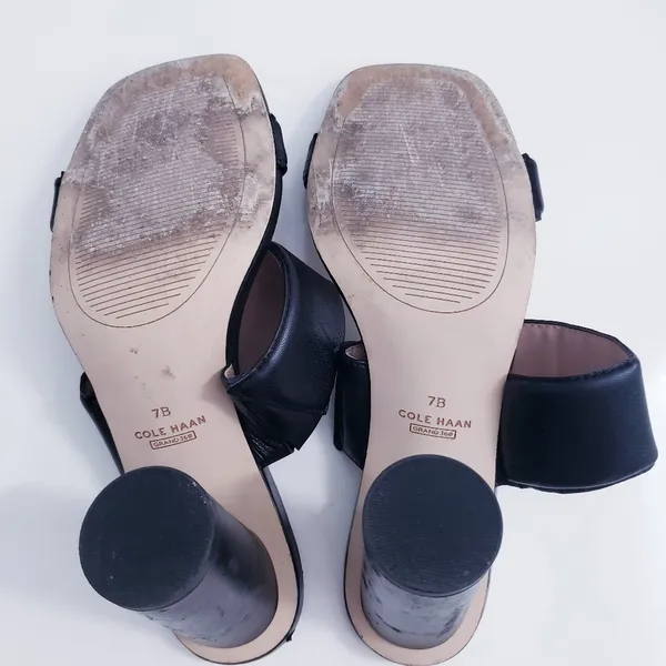 Cole Haan Leather Reina 2 Chunky Heels - Image 6