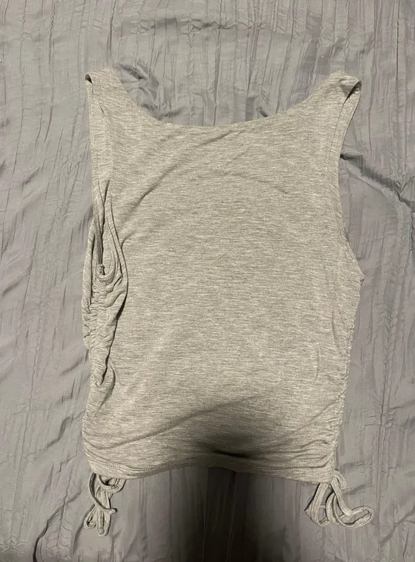 Grey Tank Top Gray Size M - Image 2