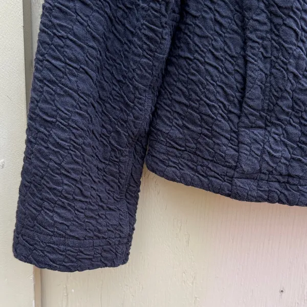 lululemon athletica Textured Black Knit Bomber Jacket - Image 2