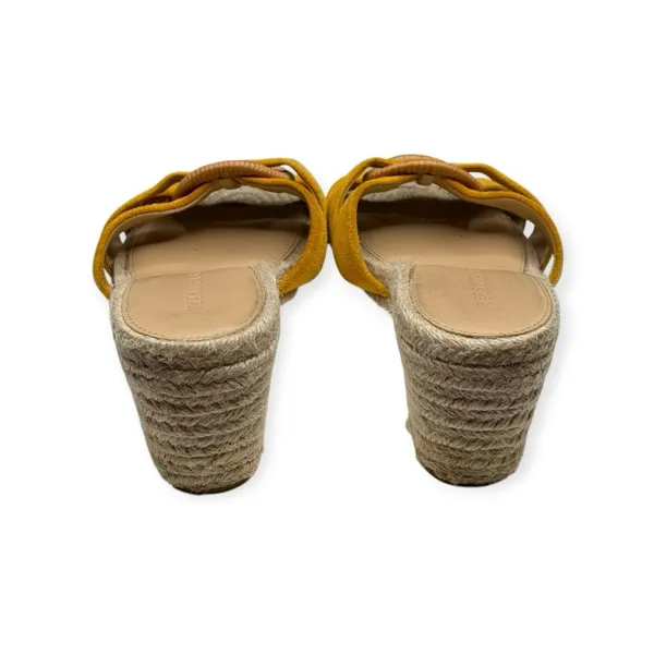 Veronica Beard 𒀭 Ivy Woven Wedges Espadrilles Sandals 𒀭 Saffron Suede 𒀭 6.5M - Image 6