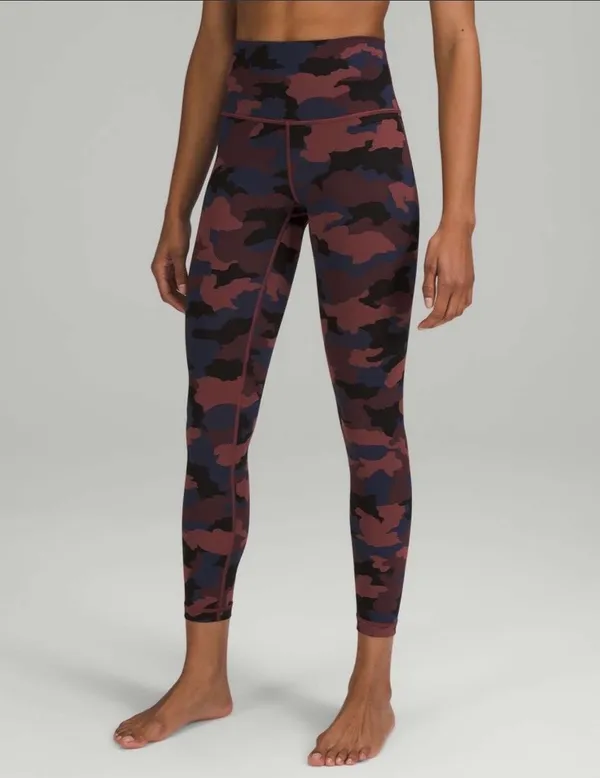 Lululemon Wunder Under High-Rise Tight 25" *Full-On Luxtreme Heritage 365 Camo Smoky Red Night Sea Multi 6 - Image 5