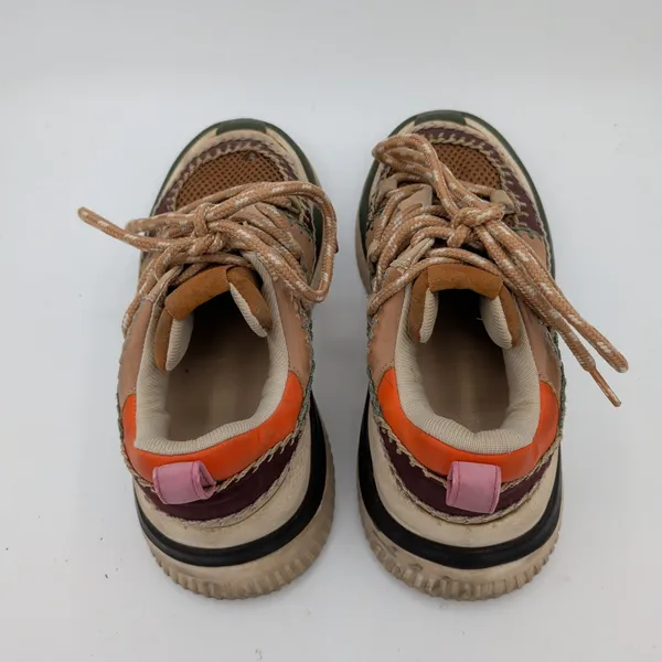 Farm Rio ZigZag Mixed‎ Media Whipstitch Platform Sneakers Womens 6 EUR 36 - Image 6