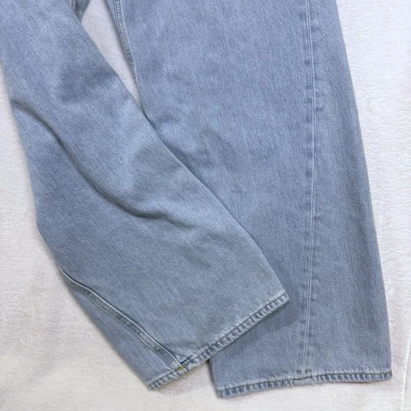 COS 34X31 Light Wash Facade Straight Leg Low Rise Jean Button Fly Baggy Y2K $139 - Image 5