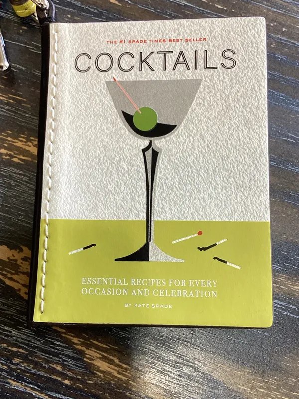 kate spade Charmed Cocktail Book Leather Bag Charm Keychain - Image 2