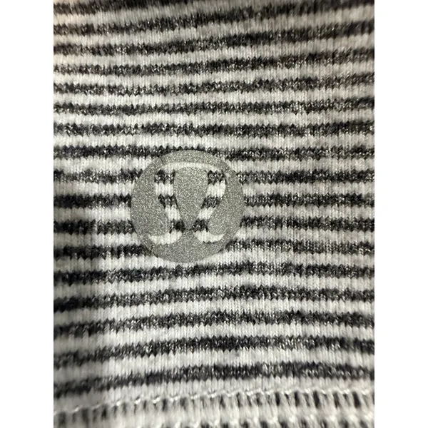 Lululemon No Limits Tank Black / Tonka Stripe Cashew‎ / Heathered Black - Image 3