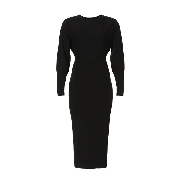 Ripe Sloane Black Knit Long Sleeve Crewneck Sweater Midi Dress Maternity Large - Image 5