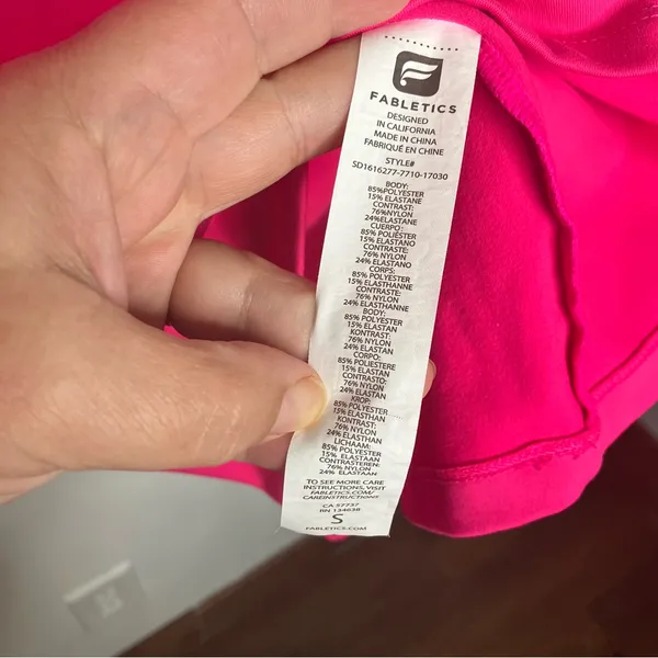 Fabletics Tropez‎ Dress magenta hot pink Barbiecore women's size small casual - Image 5