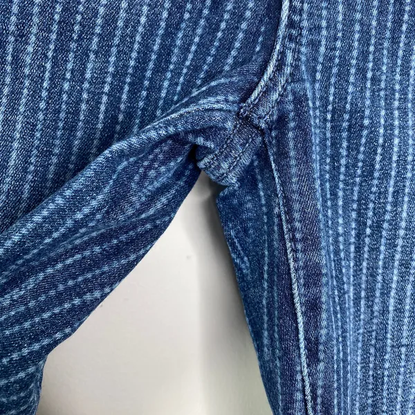 American Eagle Striped‎ Stretch Hi-Rise Jegging Crop Womens Jeans Size 4 Long - Image 3