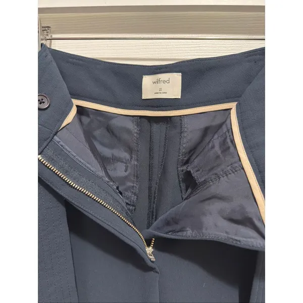 Aritzia Wilfred tie front cropped trouser pants size 10 - Image 4