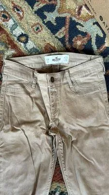 Hollister 00r Super Skinny Tan Jeans - Image 2