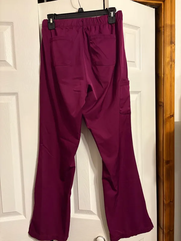 Healing Hands Wine Scrub Pants HH Women’s Works - Image 3
