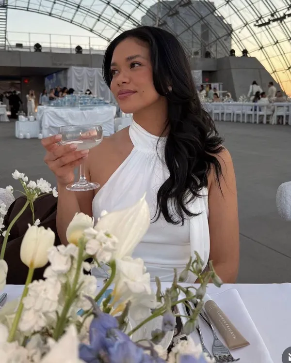 Zara Elegant White Backless Dress Halter scarf party holiday evening wedding - Image 4