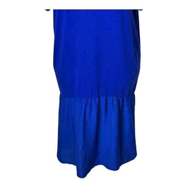 Anthropologie Dolan Left Coast Dress Women Small Blue High Low Tunic Preppy‎ - Image 5