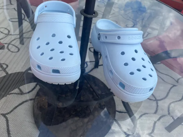 Crocs Blue Iconic Comfort Platform - Image 3