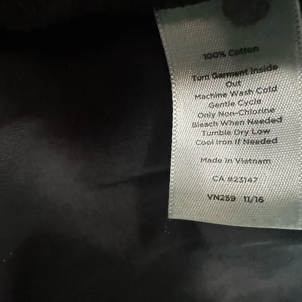Talbots Size 1X Dress Black‎ Tee Shirt Dress Short Sleeve Zipper Back Sheath - Image 6