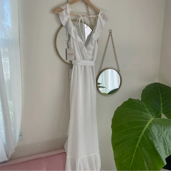 NWT Show Me Your Mumu Samantha Ruffle Wrap‎ Dress size Medium - Image 9