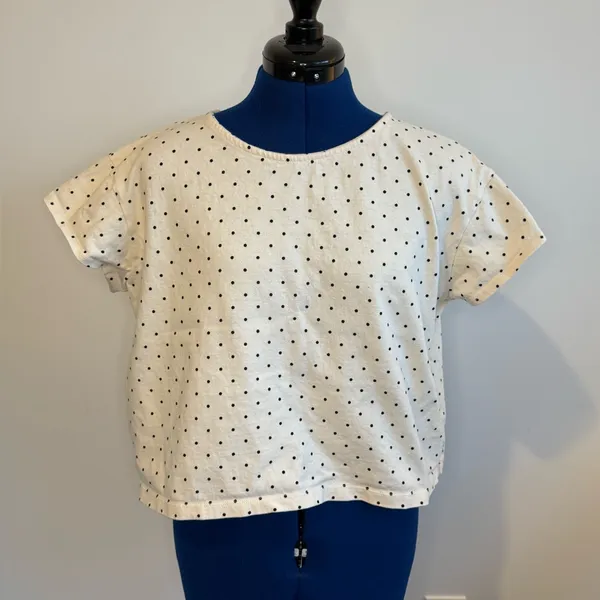 Madewell Cream Polka Dot Short Sleeve Tee - Image 3