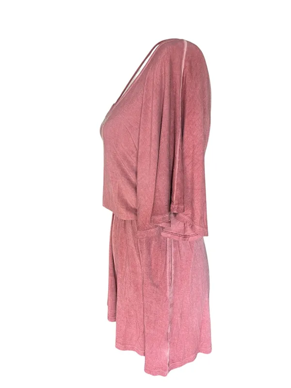American Eagle Outfitters dusty rose oversized romper - Image 7