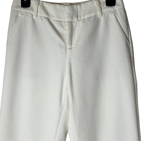 Alice + Olivia Pants Women Small White Tailored Trousers‎ Ankle Preppy Career - Image 3