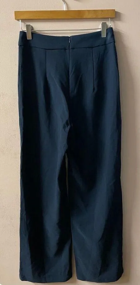 SHEIN Navy Blue Straight Leg Pants Size M EUC - Image 2