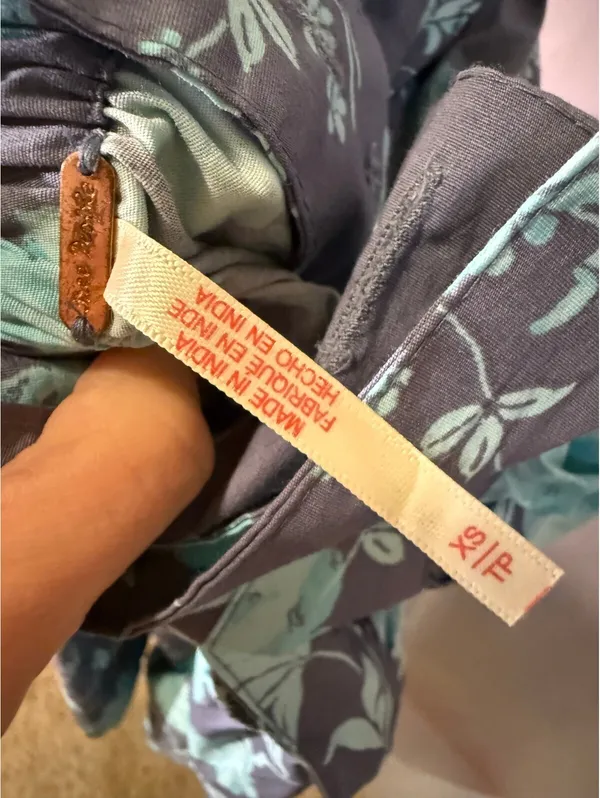 Free People "Meet me in maui" Floral Print Mini Dress with Back Tie Detail - Image 3