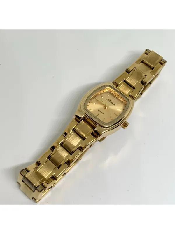 XIVIYA Women's gold tone women’s watch 22mm quartz analog up to 7.5” running - Image 5