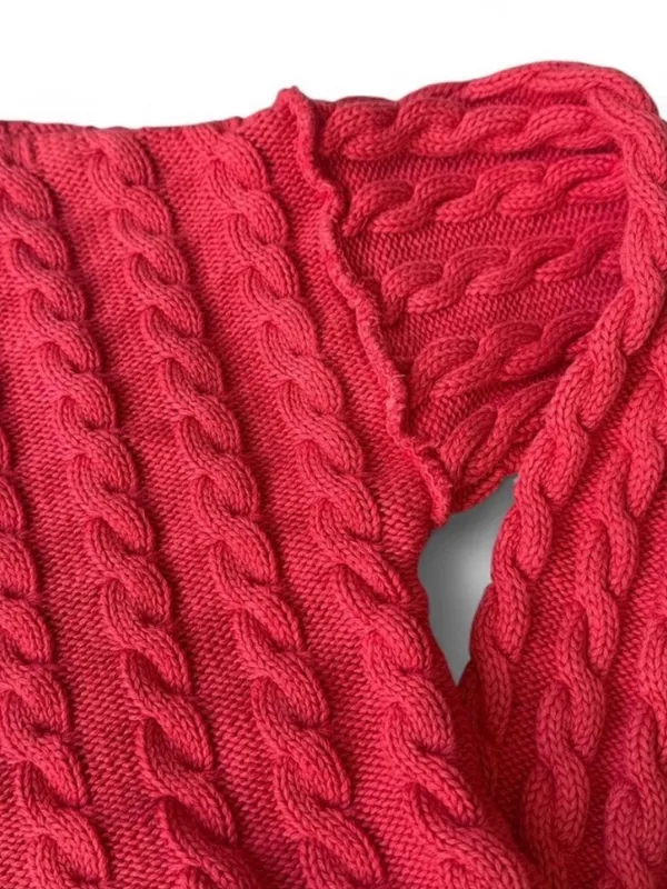 Free People Cable Knit Cropped Sweater - Image 10