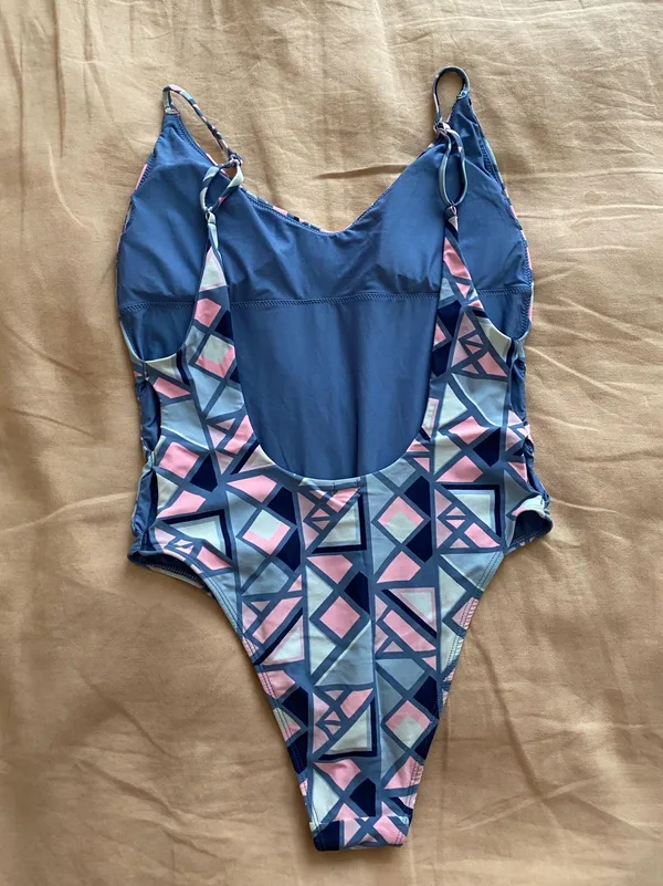 Aerie One-Piece Swimsuit Open Back High-Cut M - Image 2
