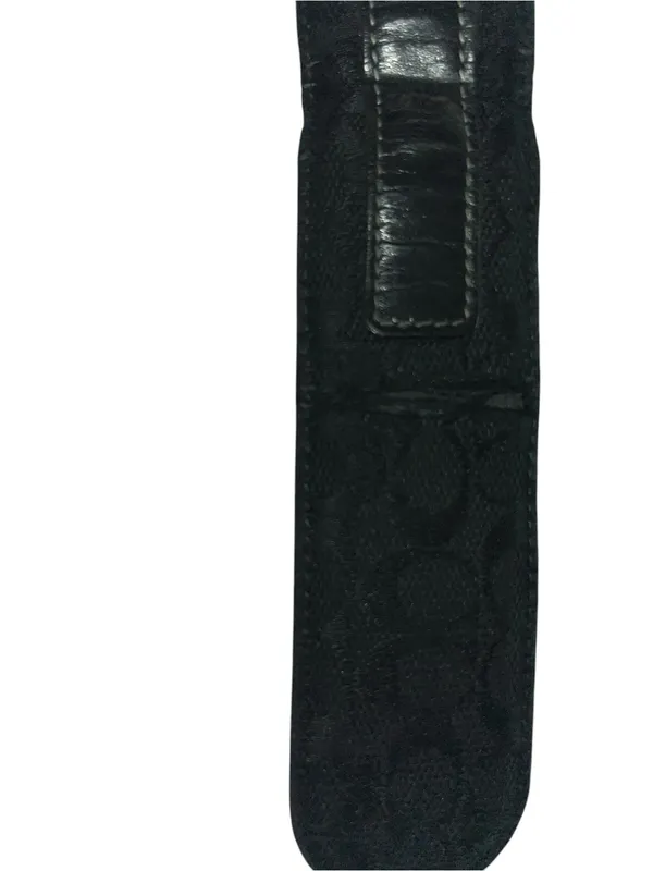 Coach Vintage Signature Jacquard Belt with Silver Buckle - Image 6
