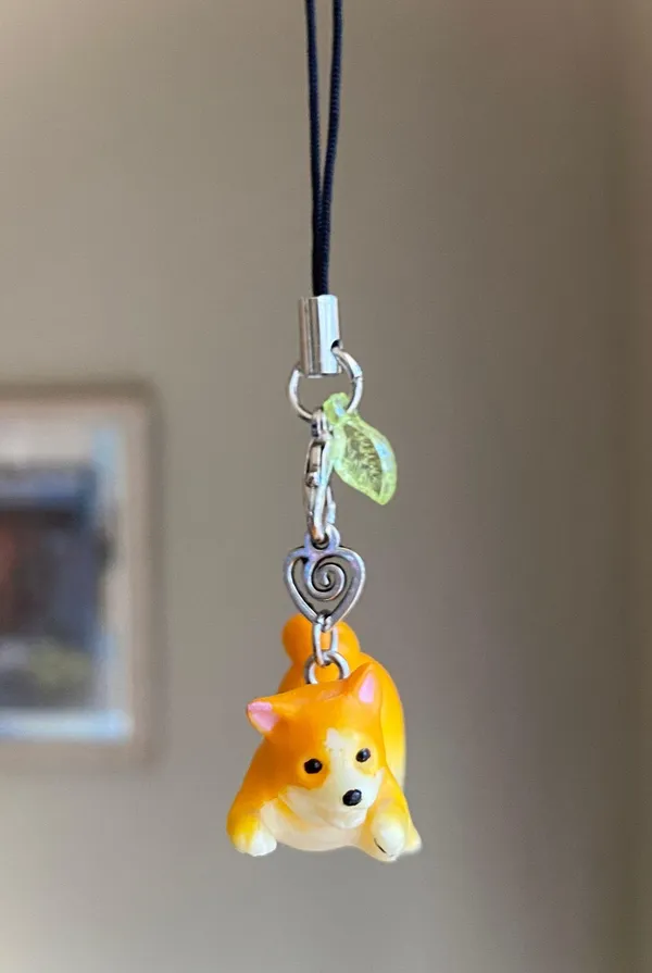 Handmade cute Japanese dog Shiba Inu phone charm/bag accessory/car display/strap🐶🌟 - Image 2