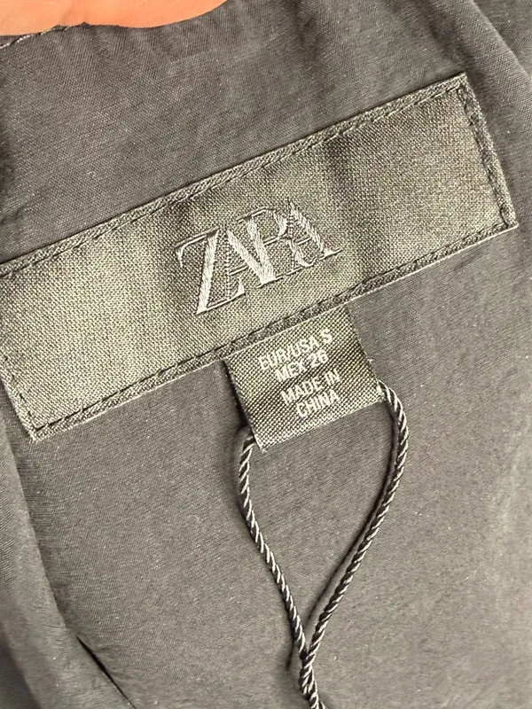 Zara Black Ruffle Hem Mini Skort - Image 4