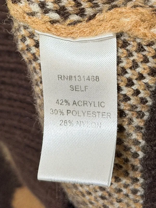 VICI Leopard Cardigan Sweater Size XL Women’s - Image 10