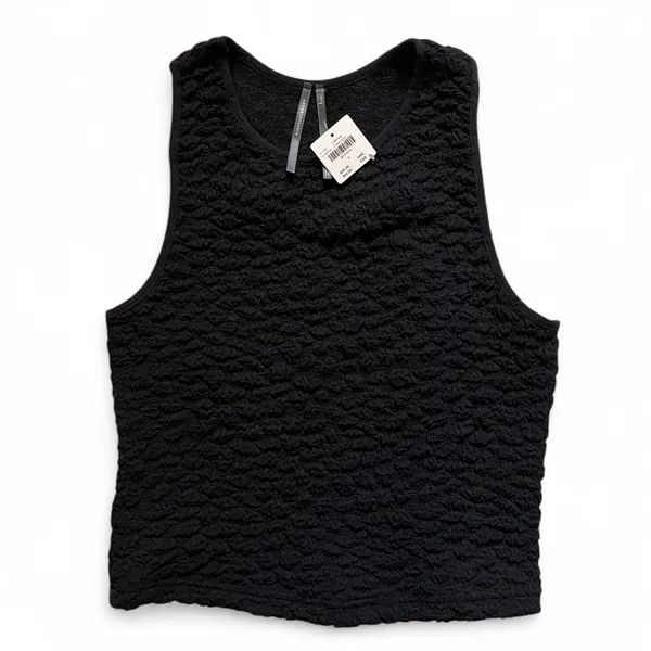 Anthropologie Black Textured Tank Top NWT Size S - Image 5