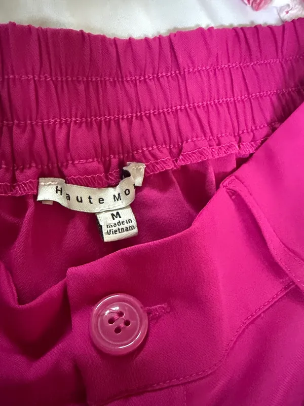J for Justify High-Waist Wide-Leg Pants in Fuchsia - Image 5